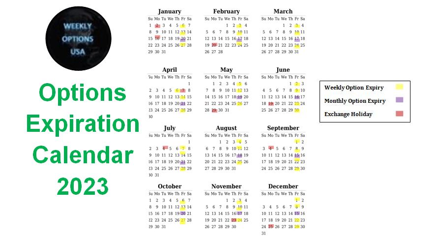 options expiration calendar 2023