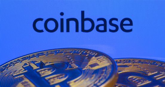 Coinbase logo, COIN weekly options