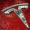 Tesla logo, TSLA weekly options