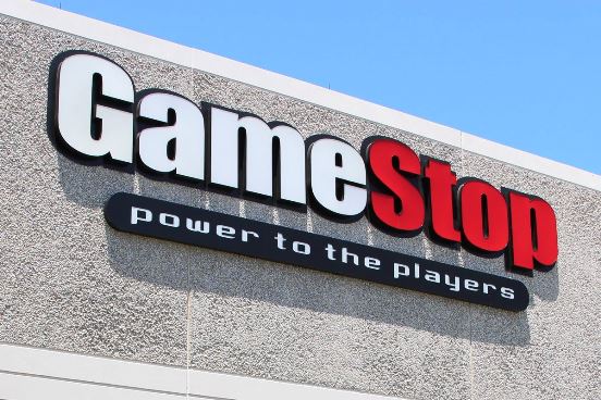 GameStop logo, GME weekly options